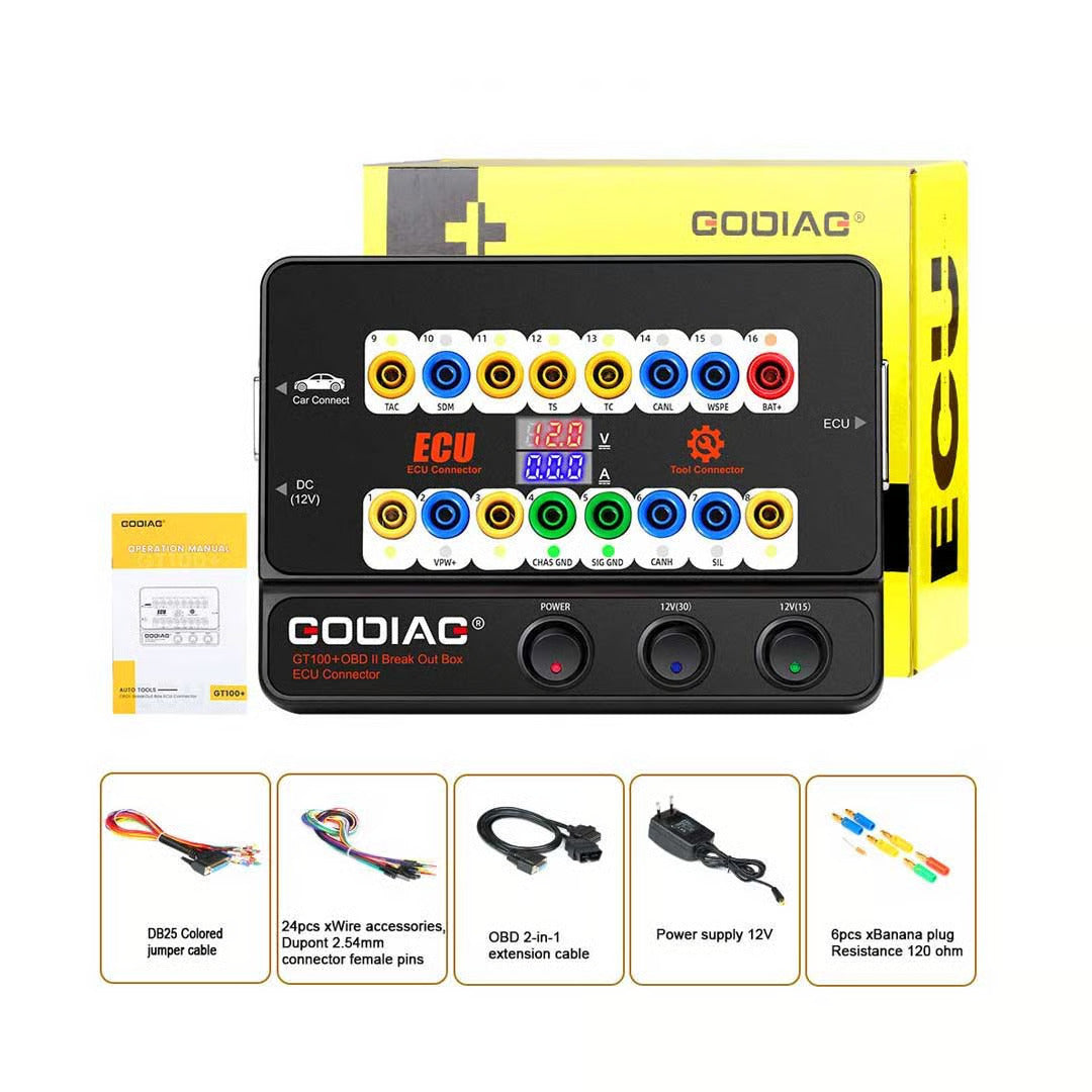 GODIAG Auto Tool GT100 ECU Konnektörü OBDII Break Out Box