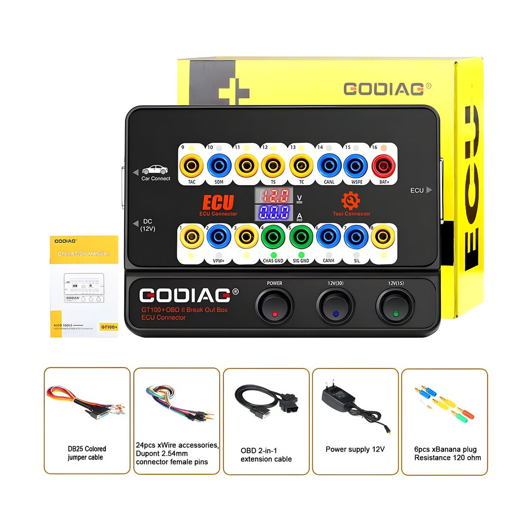 GODIAG Auto Tool GT100 ECU Konnektörü OBDII Break Out Box
